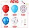 12-inch red, white, and blue balloons featuring star prints and confetti—perfect for birthdays, Independence Day, patriotic celebrations, anniversaries, and 4th of July decorations.